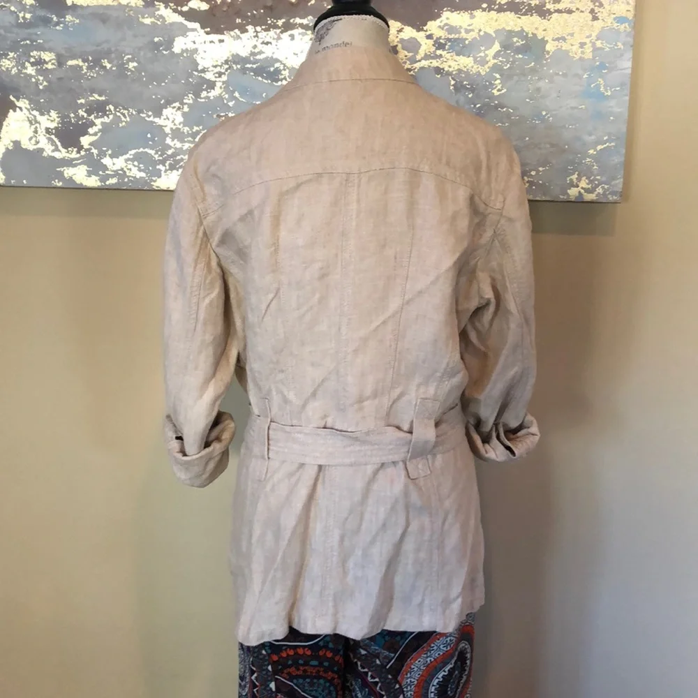 Sundance Cream Utility Jacket Sz L like new - Picture 7 of 9